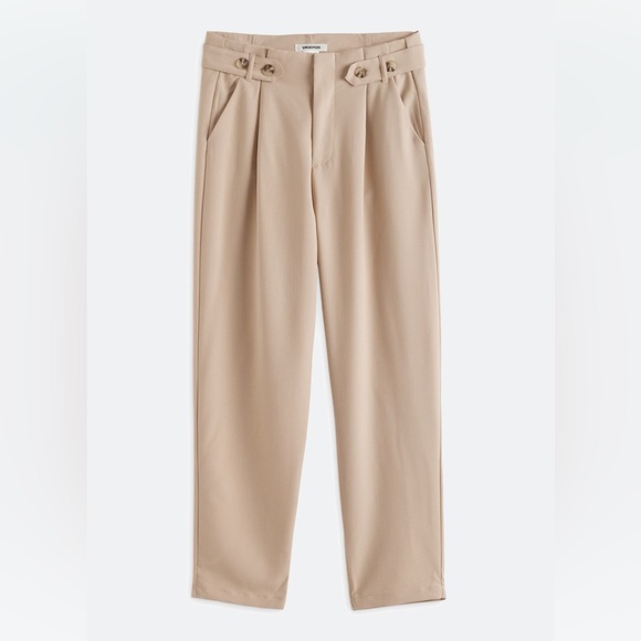 Vigoss Pants - Vigoss Button Waist Balloon Pant